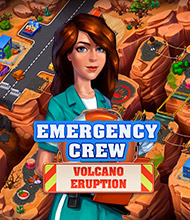 Klick-Management-Spiel: Emergency Crew: Volcano Eruption