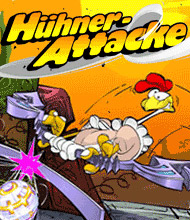 Action-Spiel: Hühner-Attacke