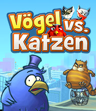 3-Gewinnt-Spiel: Vögel gegen Katzen