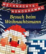 Logik-Spiel: Weihnachts-Nonogramme: Besuch beim Weihnachtsmann