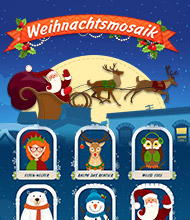 Logik-Spiel: Weihnachtsmosaik