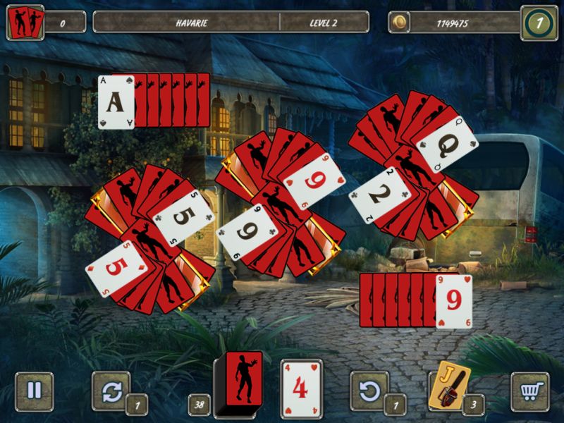 dangerous-solitaire-zombie-fieber - Screenshot No. 1