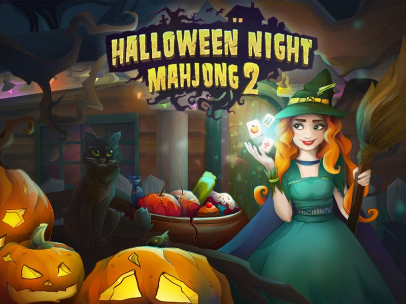 halloween-night-mahjong-2 - Screenshot No. 1