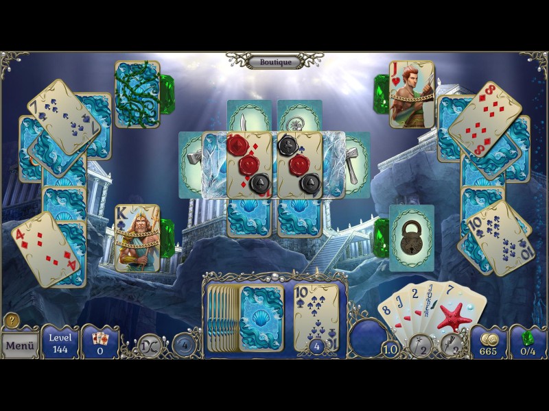 jewel-match-atlantis-solitaire - Screenshot No. 1