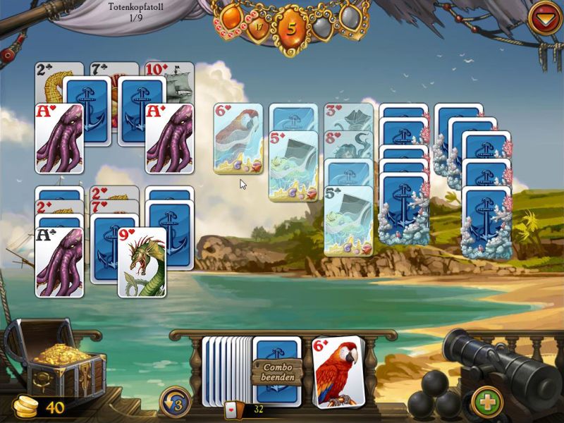 seven-seas-solitaire-ein-karibisches-abenteuer - Screenshot No. 2